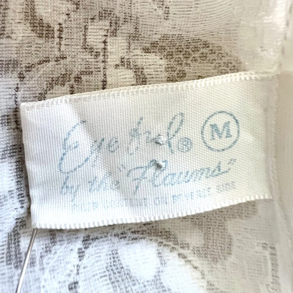 Vintage Peignoir Negligee Set Robe and Gown by Eyeful by The Flaums in Ivory - M
